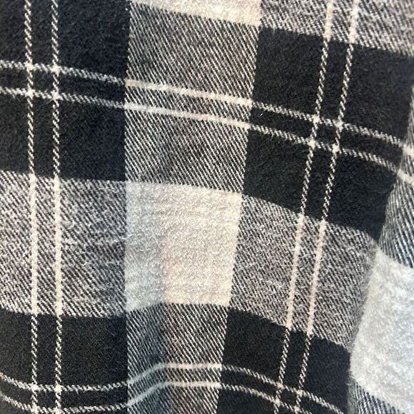 Trail's End Men's Black and White Plaid Button-Up Shirt Size Large - Picture 13 of 13